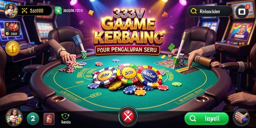 Tampilan gameplay seru dari 333V yang menggugah adrenalin.