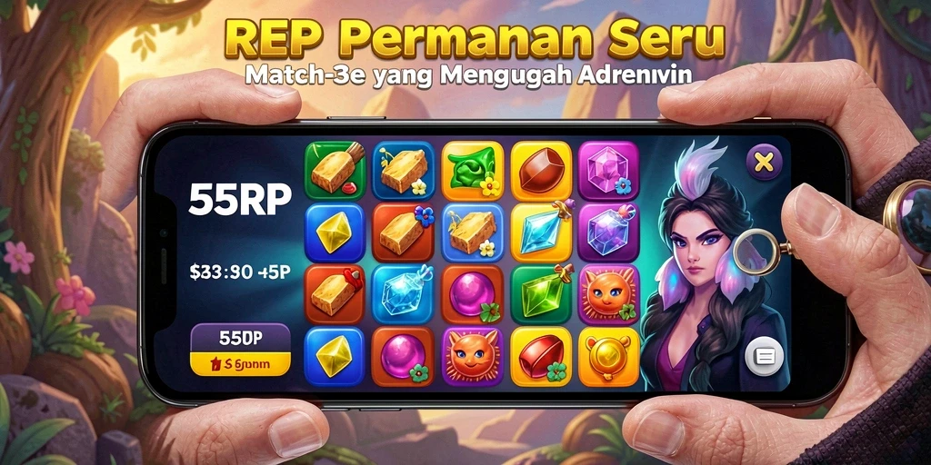 Dalam screenshot ini, gameplay seru dan penuh warna dari 55RP ditampilkan.