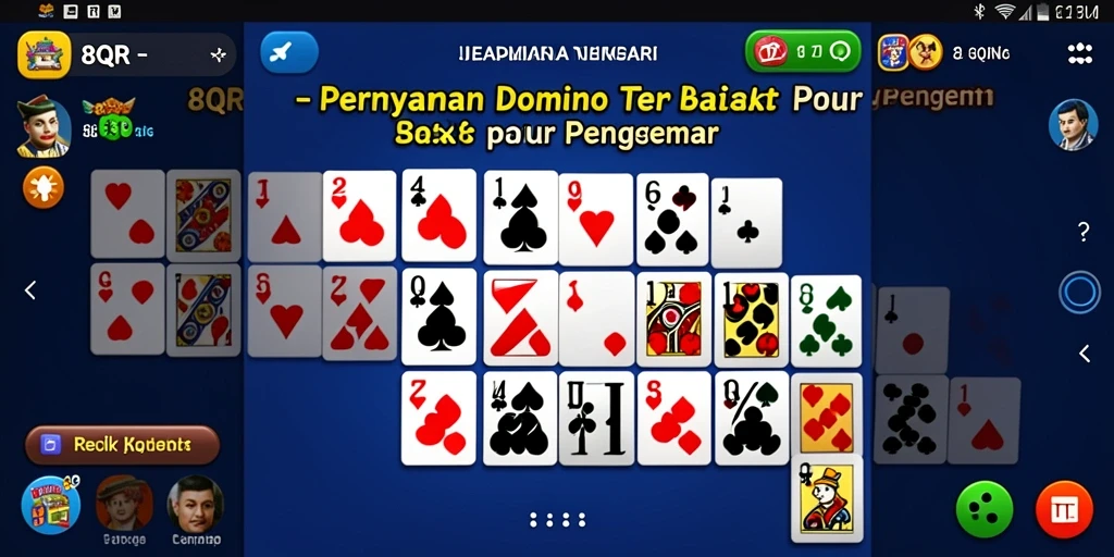 Tampilan gameplay seru dari 8QR saat pertandingan Domino.