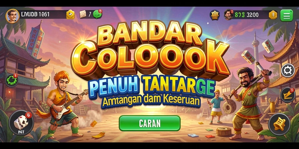 Tampilan gameplay menarik dari BANDARCOLOK yang penuh warna.