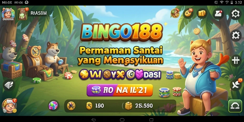 Tampilan gameplay BINGO188 yang penuh warna dan menarik.