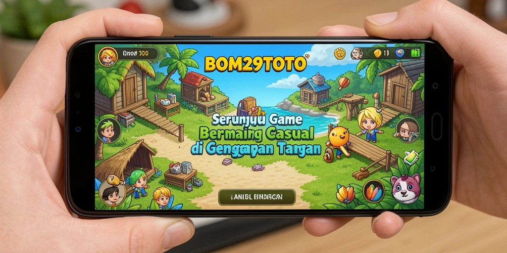 Screenshot gameplay BOM29TOTO dengan suasana yang ceria dan menantang.