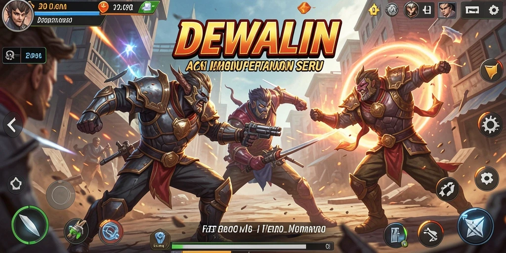 Tampilan gameplay DEWALIN yang penuh aksi dan petualangan.