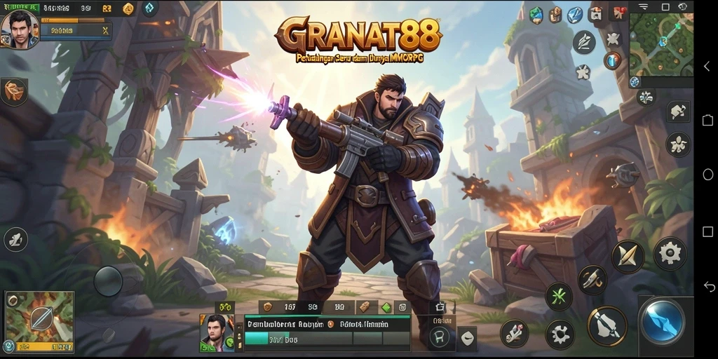 Tampilan menarik dari gameplay MMORPG di GRANAT88 yang mengasyikkan.