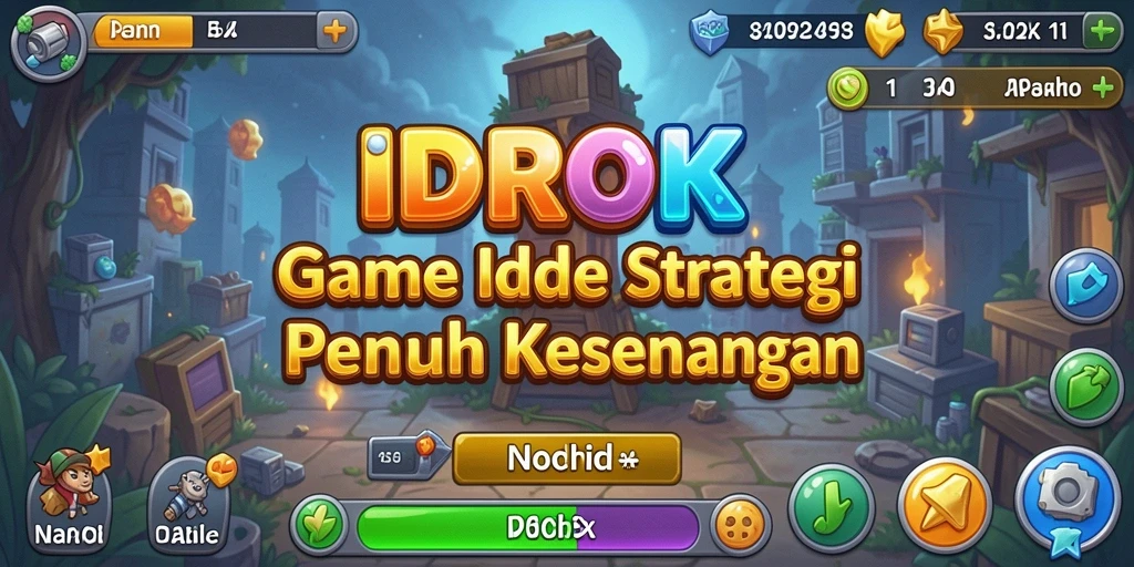 Screenshot utama IDROK menampilkan karakter dan gameplay Idle yang menarik.