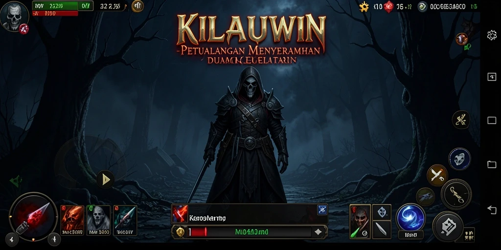 Gameplay KILAUWIN yang menegangkan dan menyeramkan ditampilkan dalam screenshot ini.