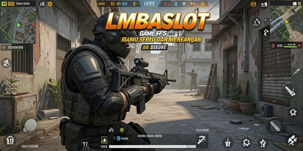 Tampilan gameplay LMBASLOT yang mendebarkan dan seru.