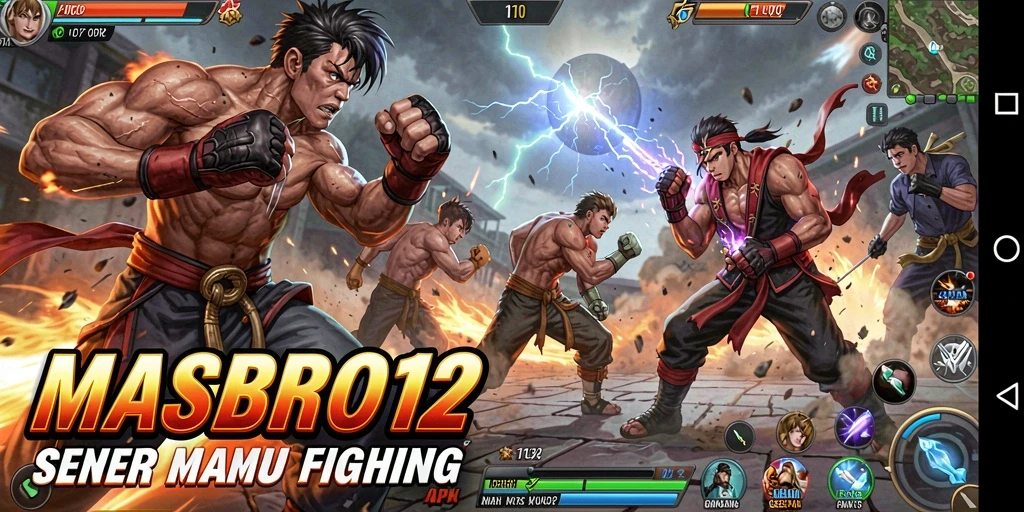 Gameplay seru di MASBRO12 dengan pertarungan penuh aksi.