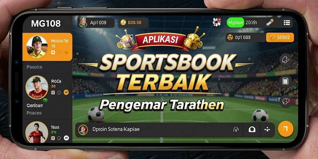 Tampilan antarmuka MG108 saat bermain taruhan olahraga.
