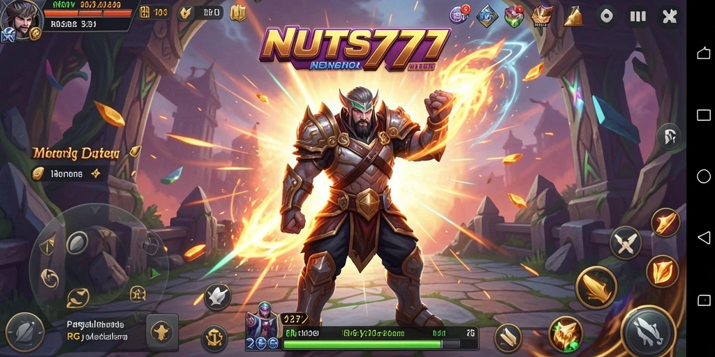 Tangkapan layar menampilkan pertarungan seru di NUTS777.