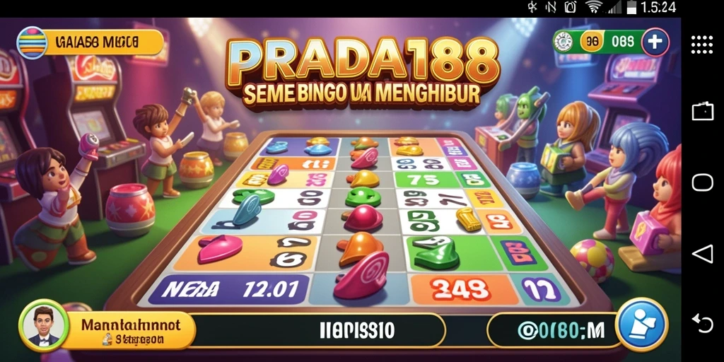 Tampilan menarik gameplay Bingo di PRADA188.