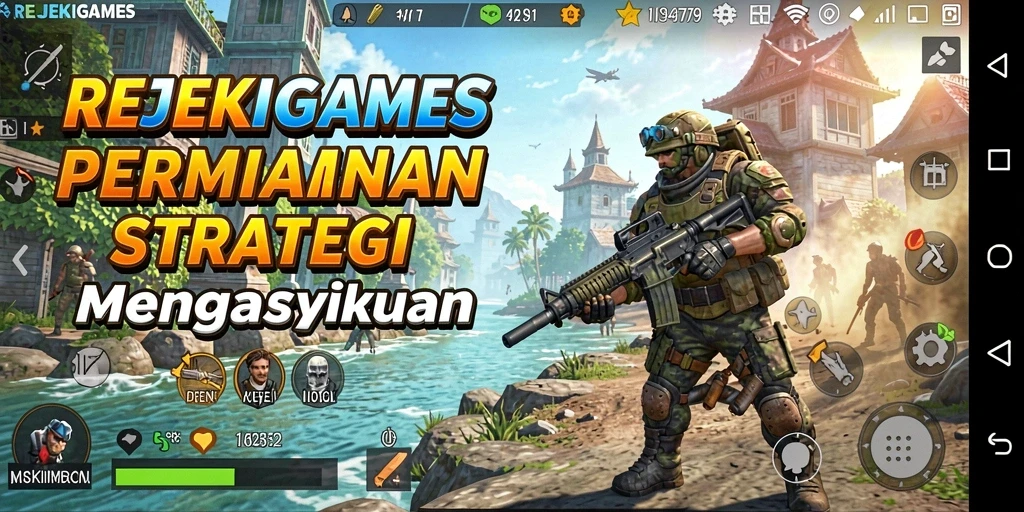 Tampilan menarik gameplay strategis REJEKIGAMES