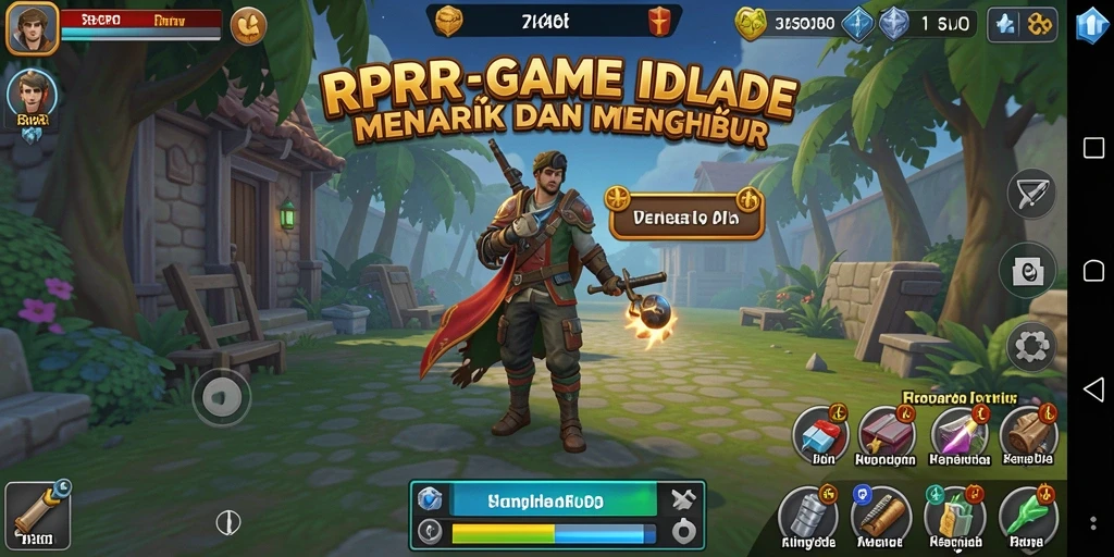 Tampilan gameplay RPRR dengan karakter yang sedang beraksi.