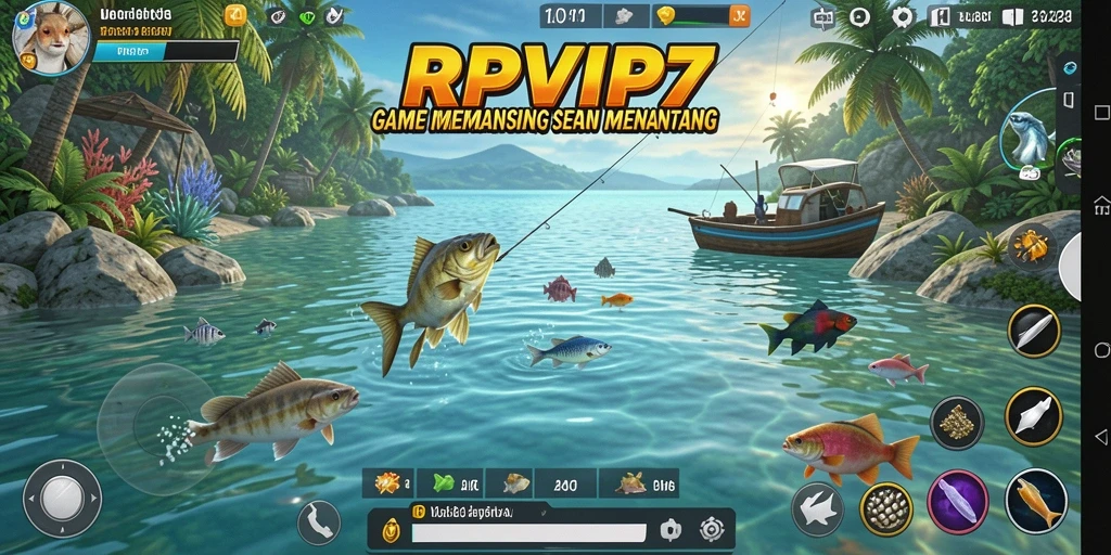 Tampilan menakjubkan dari gameplay memancing RPVIP7.