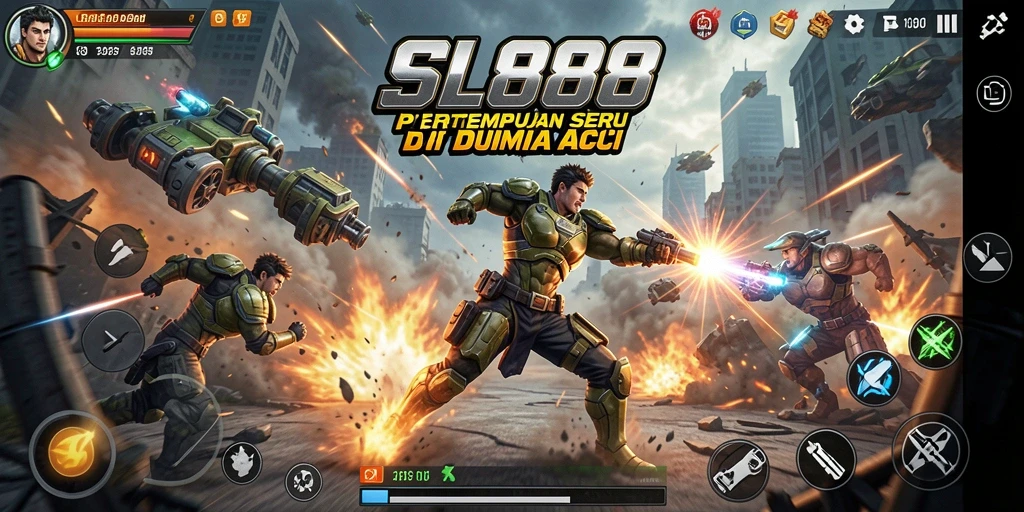 Gameplay seru dan mendebarkan dalam SL888 dengan banyak aksi.