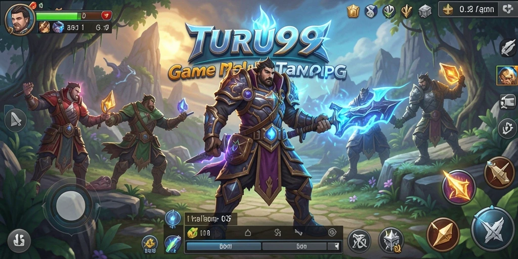 Tampilan gameplay TURU99 yang mendebarkan dan penuh aksi dalam dunia MMORPG.