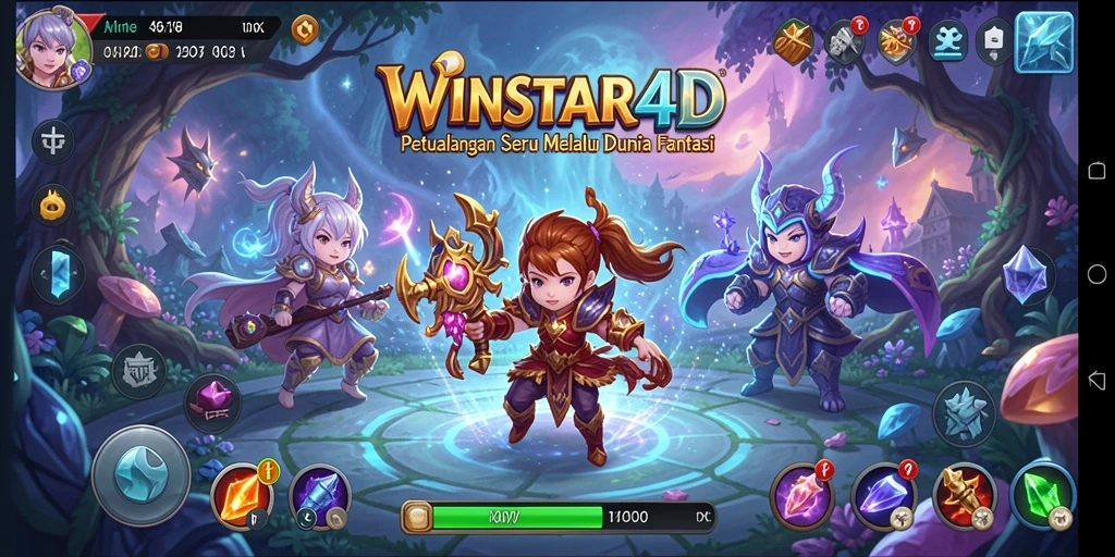 Tampilan gameplay seru dalam WINSTAR4D dijamin menghibur.