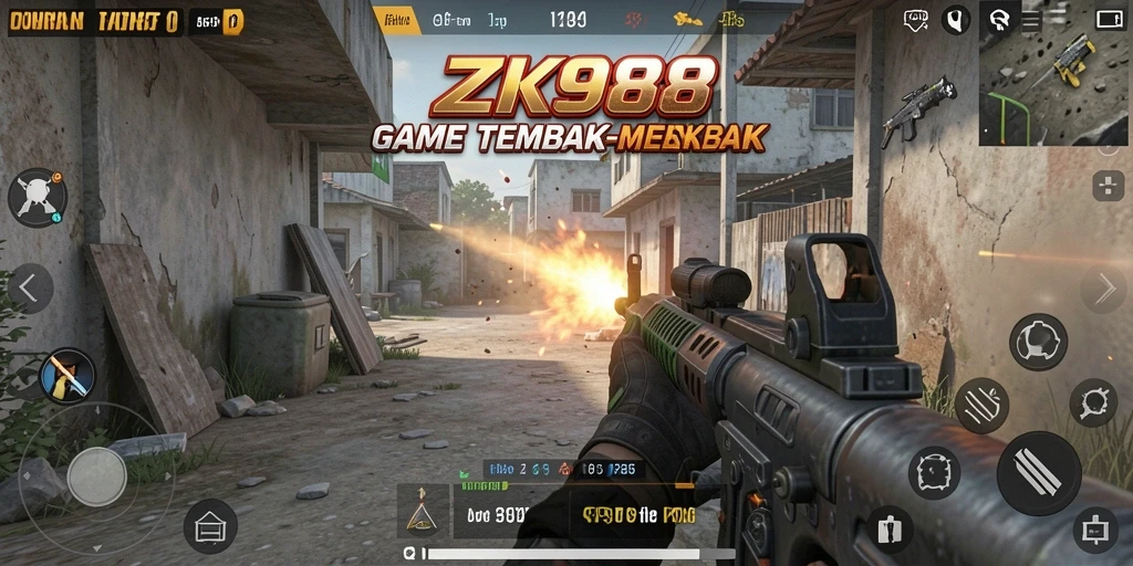 Gambaran gameplay mendebarkan dari ZK988 dengan aksi tembak-menembak luar biasa.